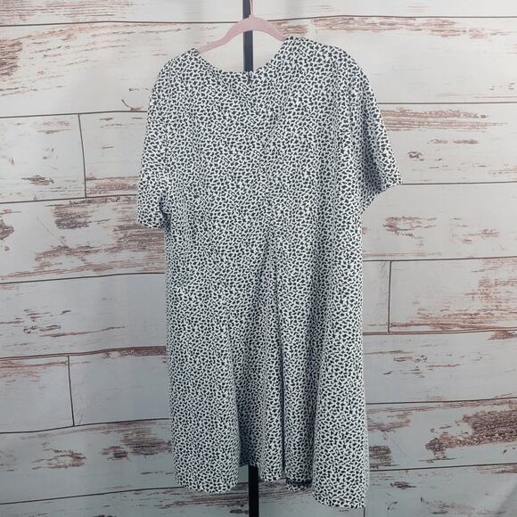 Anthropologie Hutch Shift Dress Black Leopard Print Size 3X - Picture 2 of 4
